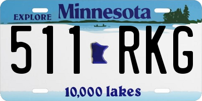 MN license plate 511RKG