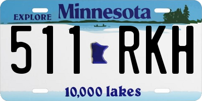 MN license plate 511RKH