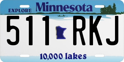 MN license plate 511RKJ