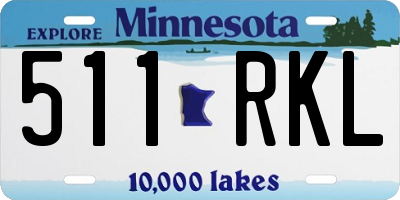 MN license plate 511RKL