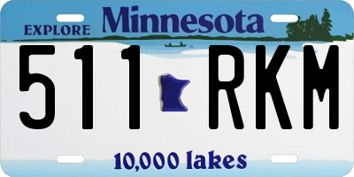 MN license plate 511RKM