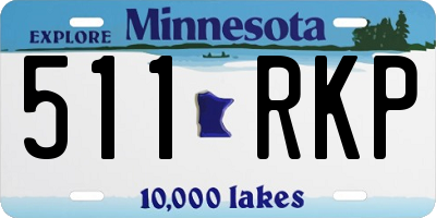 MN license plate 511RKP