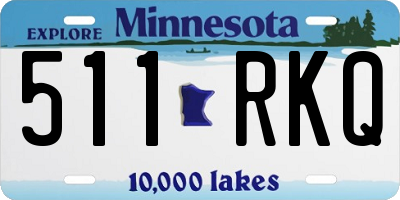 MN license plate 511RKQ
