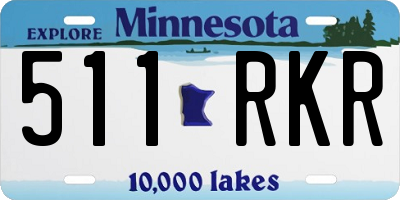 MN license plate 511RKR