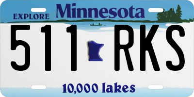 MN license plate 511RKS