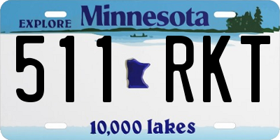 MN license plate 511RKT