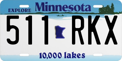 MN license plate 511RKX