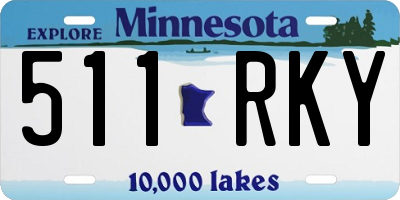 MN license plate 511RKY