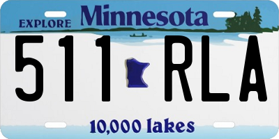 MN license plate 511RLA