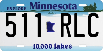 MN license plate 511RLC