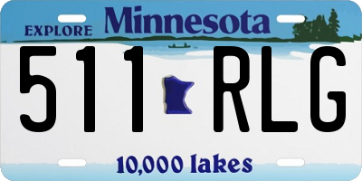 MN license plate 511RLG