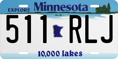 MN license plate 511RLJ