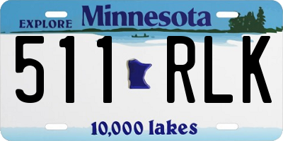 MN license plate 511RLK