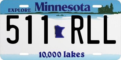 MN license plate 511RLL