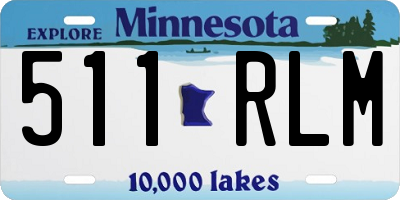 MN license plate 511RLM