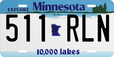 MN license plate 511RLN
