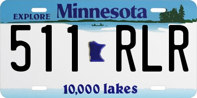 MN license plate 511RLR