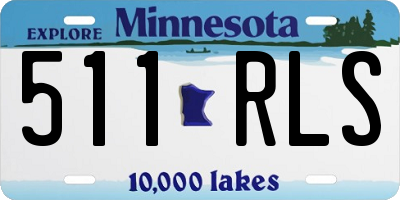 MN license plate 511RLS