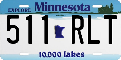 MN license plate 511RLT