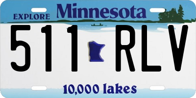 MN license plate 511RLV