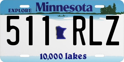 MN license plate 511RLZ