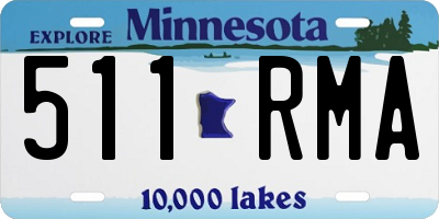 MN license plate 511RMA