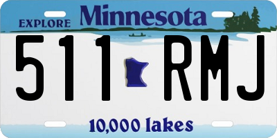 MN license plate 511RMJ