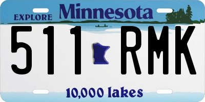 MN license plate 511RMK