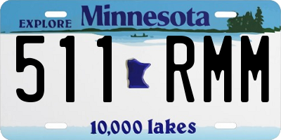 MN license plate 511RMM