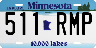 MN license plate 511RMP