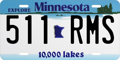 MN license plate 511RMS