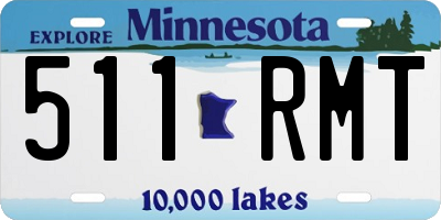 MN license plate 511RMT