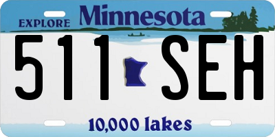 MN license plate 511SEH