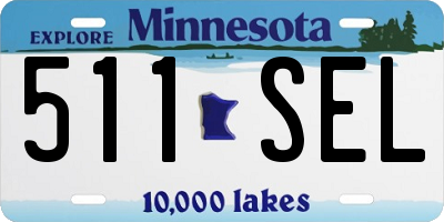 MN license plate 511SEL
