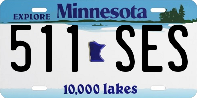 MN license plate 511SES