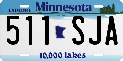MN license plate 511SJA