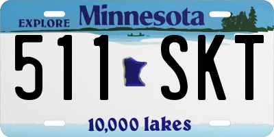 MN license plate 511SKT
