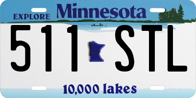 MN license plate 511STL