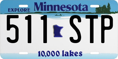 MN license plate 511STP