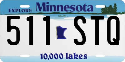 MN license plate 511STQ