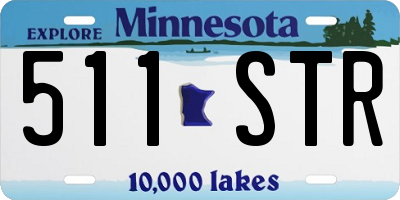 MN license plate 511STR