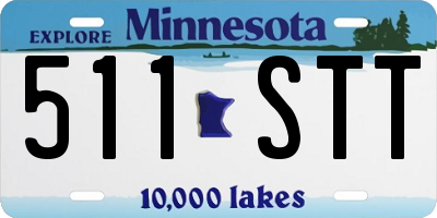 MN license plate 511STT