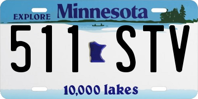 MN license plate 511STV