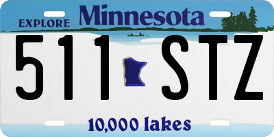 MN license plate 511STZ