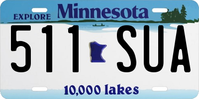 MN license plate 511SUA