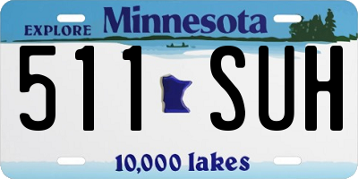 MN license plate 511SUH