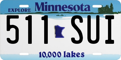 MN license plate 511SUI
