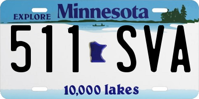 MN license plate 511SVA