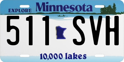 MN license plate 511SVH
