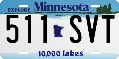 MN license plate 511SVT